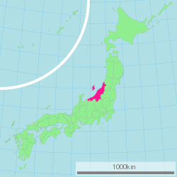 Минамиуонума на карте