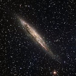 Изображение NGC 4945, полученное на 2,2-метровом телескопе в обсерватории Ла-Силья