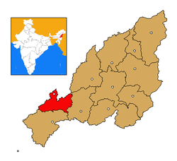 Димапур на карте