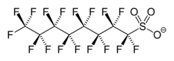 Perfluorooctane sulfonate anion