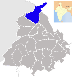 Гурдаспур на карте