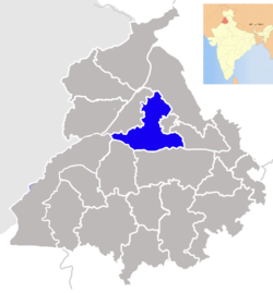 Джаландхар на карте