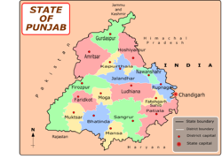 Хошиарпур на карте