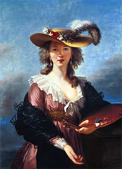 Автопортрет в соломенной шляпке, 1782, Национальная галерея, Лондон