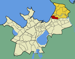 Мааряамяэ на карте города и района