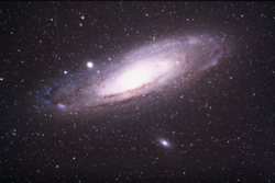 Фотография Туманности Андромеды (M31) в видимом свете