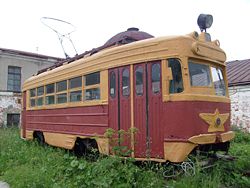 Трамвай КТМ-1-8 1957 года выпуска