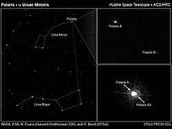 Полярная звезда. Вид с HST. NASA photo.