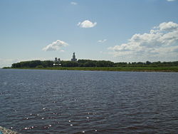 Река Волхов на территории Великого Новгорода