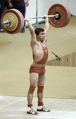 RIAN archive 103479 Soviet weight-lifter Viktor Mazin during the XXII Olympic Games.jpg