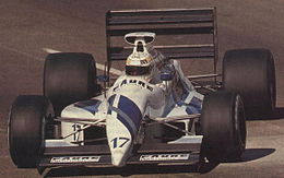 AGS JH25 Габриэле Тарквини на Гран-при США 1991 года в Финиксе