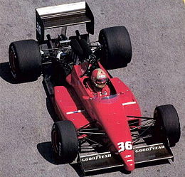 Dallara 3087 Алекса Каффи в Бразилии 1988