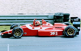 BMS Dallara F188 Алекса Каффи в Сильверстоуне 1988