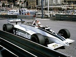 Нельсон Пике за рулём BT49C на Гран-при Монако 1981 года