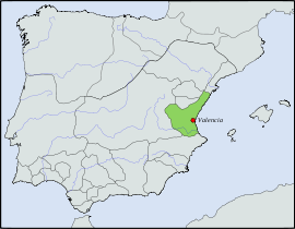 Location map Taifa of Valencia.svg