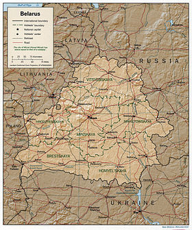 карта: География Белоруссии