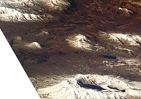 Вулкан Беленькая (2002 г.). Снимок НАСА.