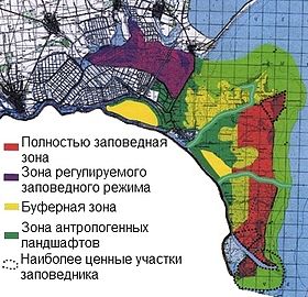 Karta Dunajskogo biosfernogo zapovednika.jpg