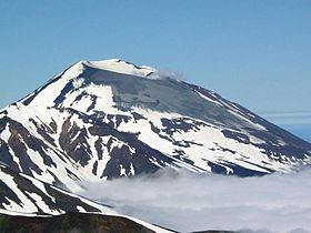 Вид на восточный склон вулкана