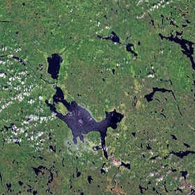 Озеро Сильян — вид из космоса