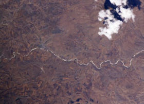 Вид на Мурат из космоса