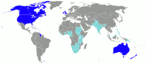 В каких странах разговаривают на английском языке в мире