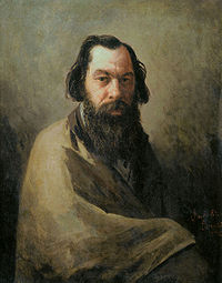 Портрет А. К. Саврасова  работы И. Волкова, 1884
