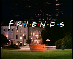 Логотип сериала. Шесть точек между буквами символизируют шестерых друзей