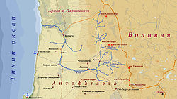 Карта реки Лоа