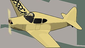 Рисунок самолёта Aeronca Arrow в полёте
