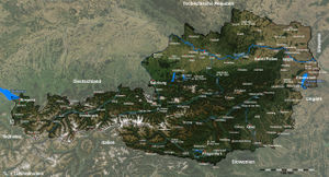300px Austria satellite map