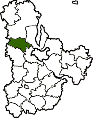 Бородянский район на карте