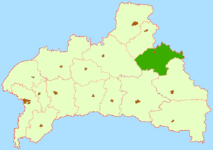Ганцевичский район на карте