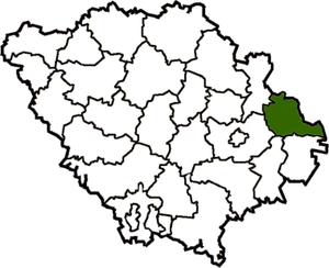 Чутовский район на карте