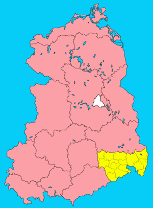 Округ Дрезден на карте