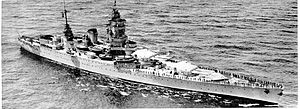 Линейный корабль «Дюнкерк» на испытаниях