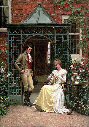 Edmund Blair Leighton - On the Threshold.jpg