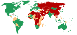 Freedom House world map 2008.png