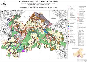 Карабихское сельское поселение, карта