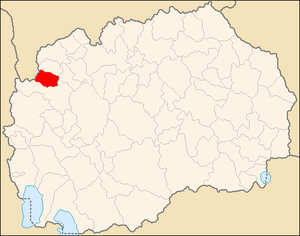 Община Врапчиште на карте