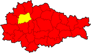 Конышёвский район на карте
