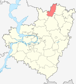 Челно-Вершинский район на карте
