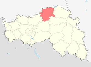 Губкинский городской округ на карте