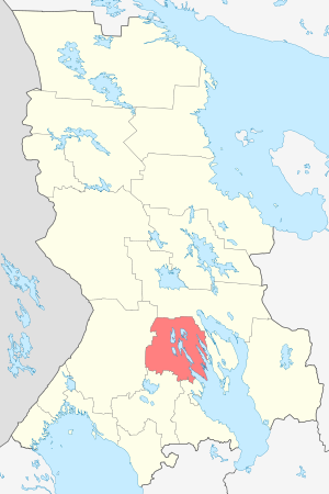 Кондопожский район, карта