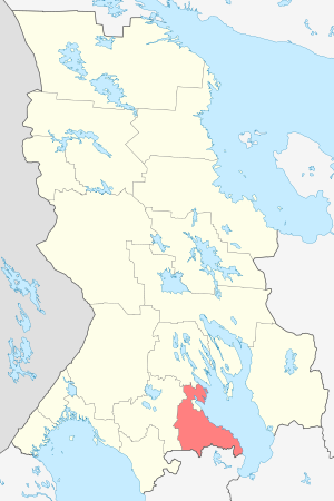 Прионе́жский район на карте