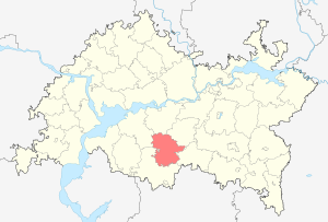 Аксубаевский район на карте