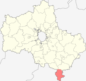 Серебряно-Прудский район на карте