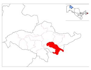 Ходжаабадский район, карта