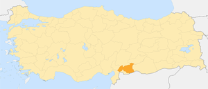 Газиантеп, карта