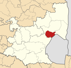 Умджинди, карта
